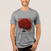 Roodbomen voor T-shirts, cadeautjes, stickers en p Tri-Blend Shirt (Voorkant)