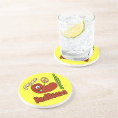 Roodbonen maandag zandsteen onderzetter (Zijkant)