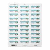 Roodbonte gladharige Dachshund - Winterbos Etiket (Full Sheet)