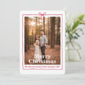 Roodboogrand Feestdagenkaart (Staand voorkant)