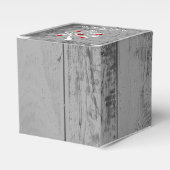 Roodboom van het hartenhuwelijk bedankdoosjes (Voorkant Zijde)