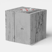 Roodboom van het hartenhuwelijk bedankdoosjes (Achterkant)