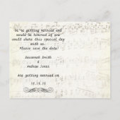 Roodboombruiloft sparen de datum aankondigingskaart (Achterkant)