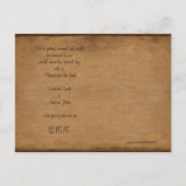 Roodboombruiloft sparen de datum aankondigingskaart (Achterkant)