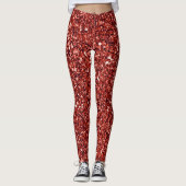 Roodboringen, glanzend en mousserend leggings (Voorkant)