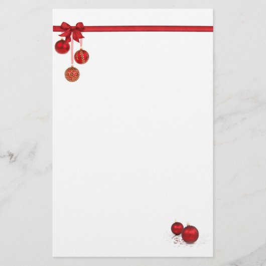 Roodborst en Ornament Briefpapier (Voorkant)