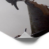 Roodborst in de Winter Poster (Hoek)