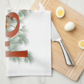 Roodborst Keukenhanddoek (Quarter Fold)