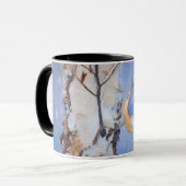Roodborst Nuthatch schilderij Originele Vogelkunst Mok (Voorkant links)