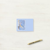 Roodborst Nuthatch schilderij Originele Vogelkunst Post-it® Notes (Op bureau)