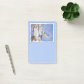 Roodborst Nuthatch schilderij Originele Vogelkunst Post-it® Notes (Kantoor)