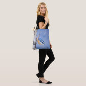 Roodborst Nuthatch schilderij Originele Vogelkunst Tote Bag (Op model)