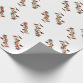 Roodborst Textuur Inpakpapier (kies kleur) (Hoek)