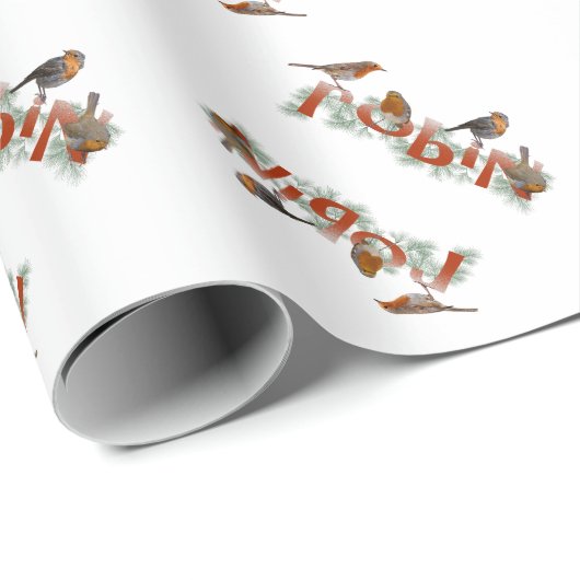 Roodborst Textuur Inpakpapier (kies kleur) (Rol Hoek)