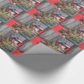 Roodborst van 1950 uit het midden van de eeuw Gift Cadeaupapier (Hoek)