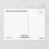 Roodborst x hybride kolibrie kolibrie briefkaart (Achterkant)