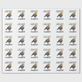 Roodborst Zangvogel Cadeaupapier (Vlak)