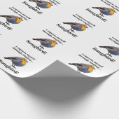 Roodborst Zangvogel Cadeaupapier (Hoek)