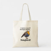 Roodborst Zangvogel Tote Bag (Achterkant)