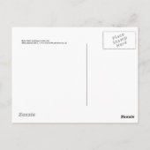 Roodborstje ansichtkaart briefkaart (Achterkant)
