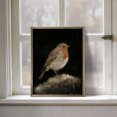 Roodborstje erfgoed vogelposter poster