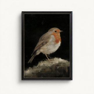 Roodborstje erfgoed vogelposter poster