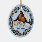 Roodborsttak ornament (Rechts)