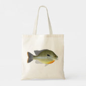 Roodborstzondvis Canvas tas (Achterkant)