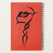 Roodboze slang fantasie-gothic planner (Achterkant)