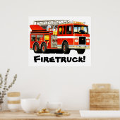 Roodbrandend Kind Poster (Keuken)