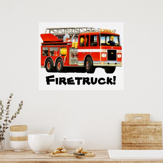 Roodbrandend Kind Poster (Keuken)