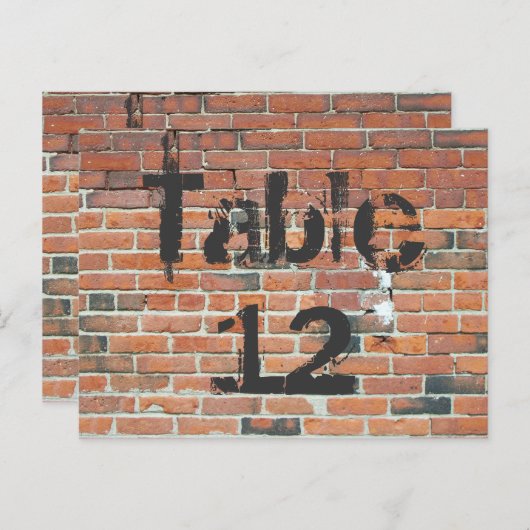 Roodbrick Graffiti Briefkaart (Voorkant / Achterkant)