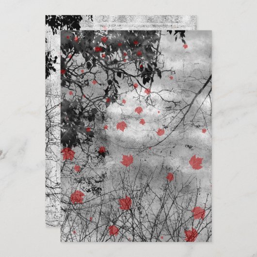 Roodbriefdag Gothic Weddenschap Kaart (Voorkant / Achterkant)