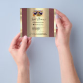 Roodbrochure logo Beauty Salon Makeup Flyer (Hand)