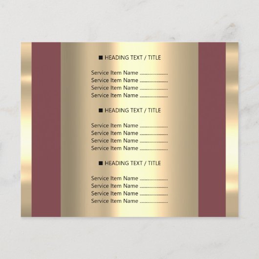 Roodbrochure logo Beauty Salon Makeup Flyer (Achterkant)