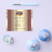 Roodbrochure logo Beauty Salon Makeup Flyer (Enkel)