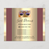 Roodbrochure logo Beauty Salon Makeup Flyer (Voorkant)