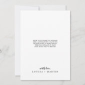 Roodbruik met penseeltje Kerstmis Dank je Feestdagenkaart (Achterkant)