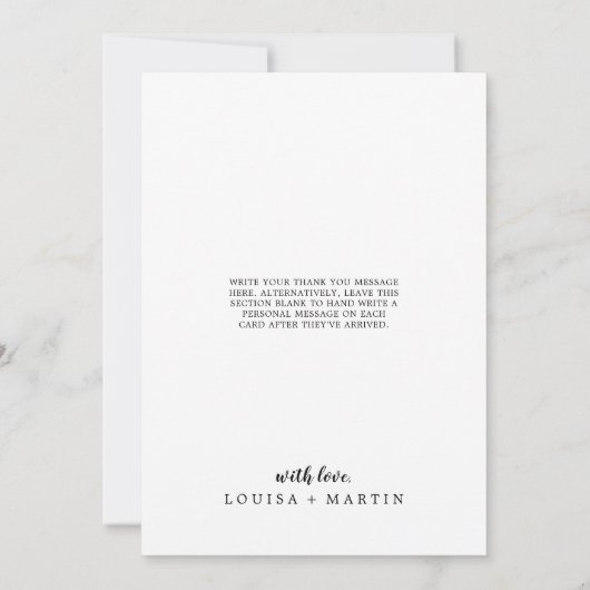 Roodbruik met penseeltje Kerstmis Dank je Feestdagenkaart (Achterkant)