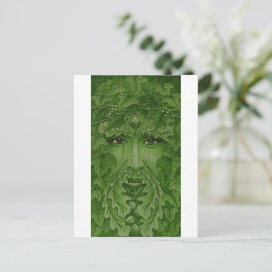 roodbruin briefkaart (Staand voorkant)