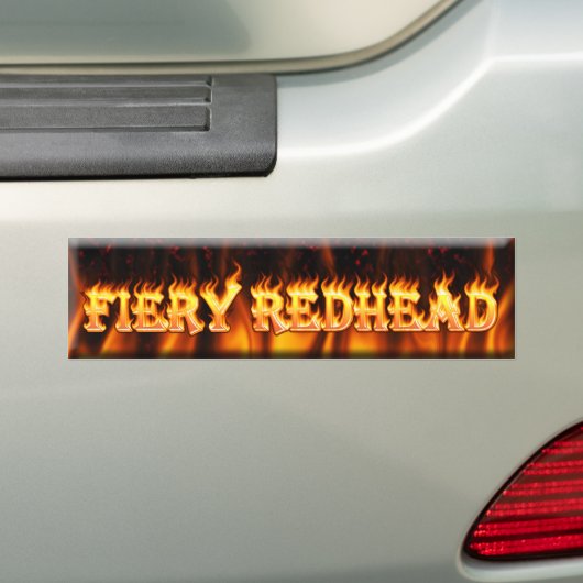 roodbruin bumpersticker (Op auto)