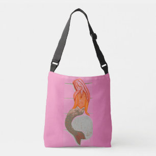 roodbruin crossbody tas