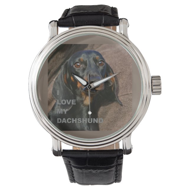 roodbruin en geelbruin horloge (Voorkant)