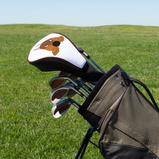 roodbruin golfheadcover (Insitu)