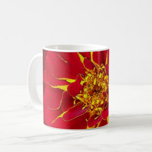 roodbruin koffiemok (Voorkant links)