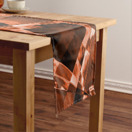 Roodbruin met schuine helling of rechthoekige inke korte tafelloper