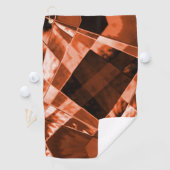 Roodbruin met schuine helling vierkant en rechthoe golfhanddoek (Insitu)