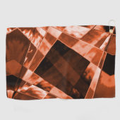 Roodbruin met schuine helling vierkant en rechthoe golfhanddoek (Horizontaal)