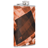 Roodbruin met schuine helling vierkant en rechthoe heupfles (Rechts)