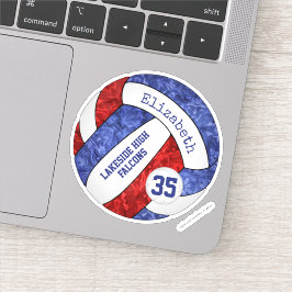 roodbruin roodbruin salybalschoolteam mascot naam sticker